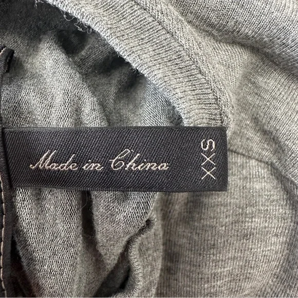 BCBG Maxazria Twist Front Midi Long Sleeve Dress Womens‎ Size XXS Heather Gray - Picture 12 of 16